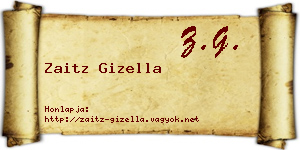 Zaitz Gizella névjegykártya